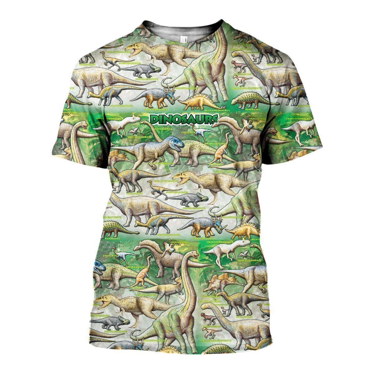 3D All Over Printed Dinosaurs Art Shirts And Shorts-3D All Over Printed Clothes-HP Arts-T-shirt-XS-Vibe Cosy™