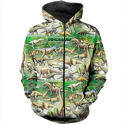 3D All Over Printed Dinosaurs Art Shirts And Shorts-3D All Over Printed Clothes-HP Arts-T-shirt-XS-Vibe Cosy™