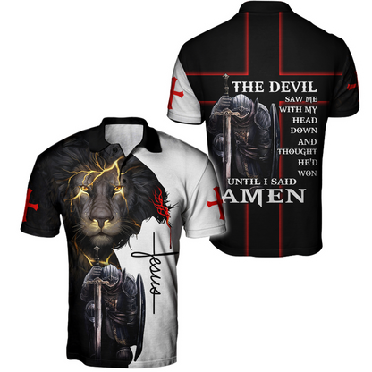 The Devil Saw Me With My Head Down 3D All Over Printed Shirts For Men and Women Pi250501S13-Apparel-TA-POLO-S-Vibe Cosy™