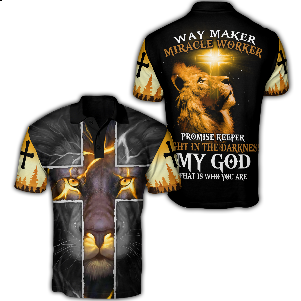 Way Maker-My God 3D All Over Printed Shirts For Men and Women TA042001-Apparel-TA-POLO-S-Vibe Cosy™