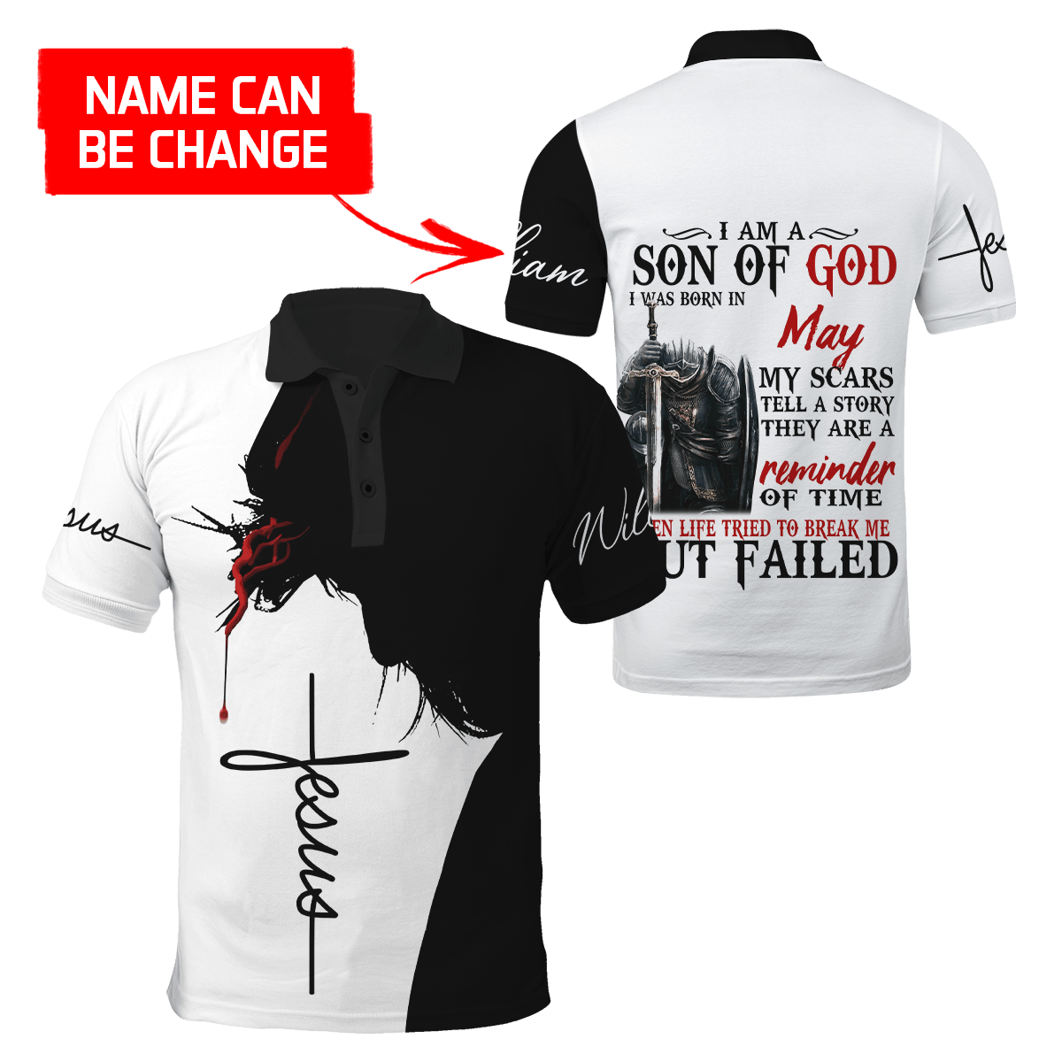 May Guy - Son of God Custome Name 3D All Over Printed  Unisex Hoodie