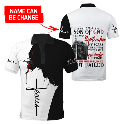 September Guy - Son of God Custome Name 3D All Over Printed Hoodie