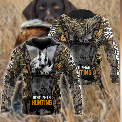 Hunting Dog 3D Over Printed Unisex Deluxe Hoodie ML