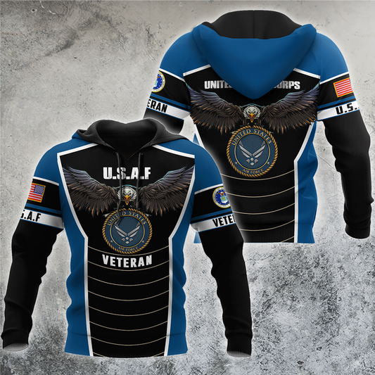 U.S Airforce veteran Eagle Pride design 3d print shirts VP21012101