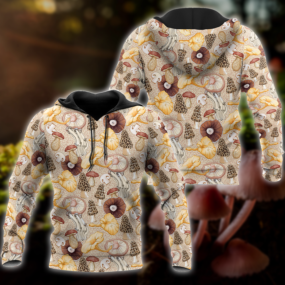 Edible mushroom Pattern 3d print shirts