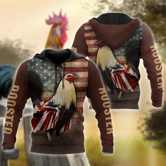 Premium Rooster 3D All Over Printed Unisex Shirts