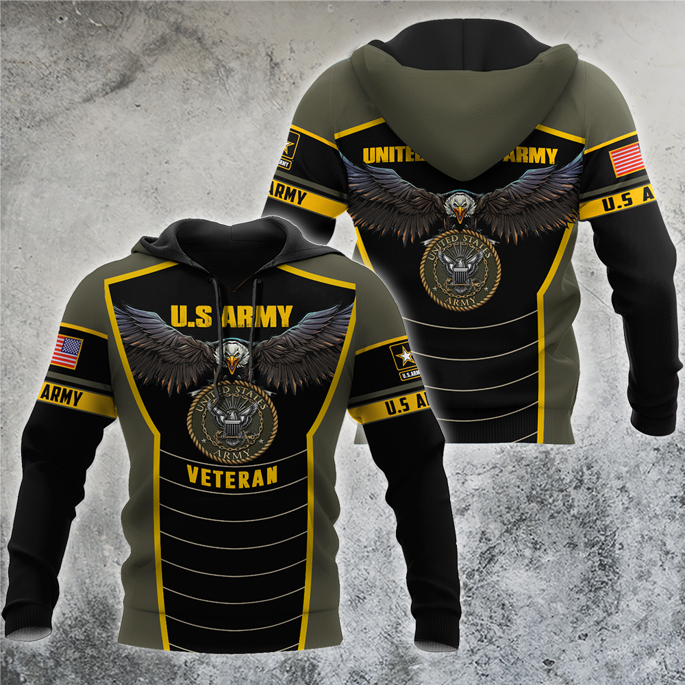 U.S Army veteran Eagle Pride design 3d print shirts VP20012101