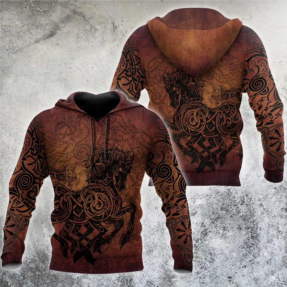 3D All Over Printed Horse Hoddie