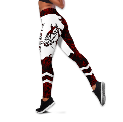 Love Horse Red Tatoo Combo Tank + Legging Pi31072003