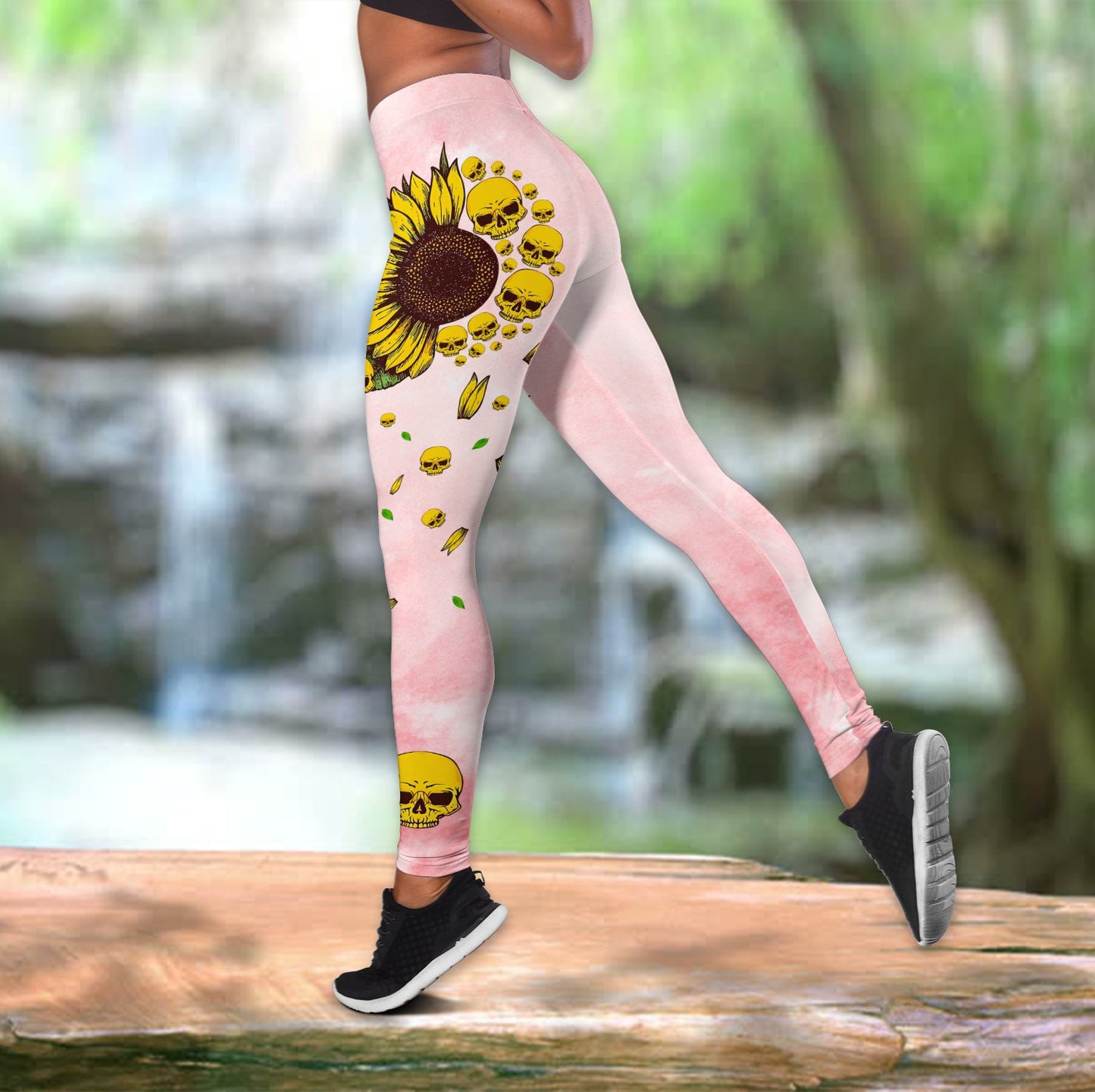 Sunflower Skull Tattoo Combo Legging + Tank TT082002