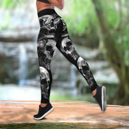 The Grim Reaper Skull Tattoo Combo Legging + Tank