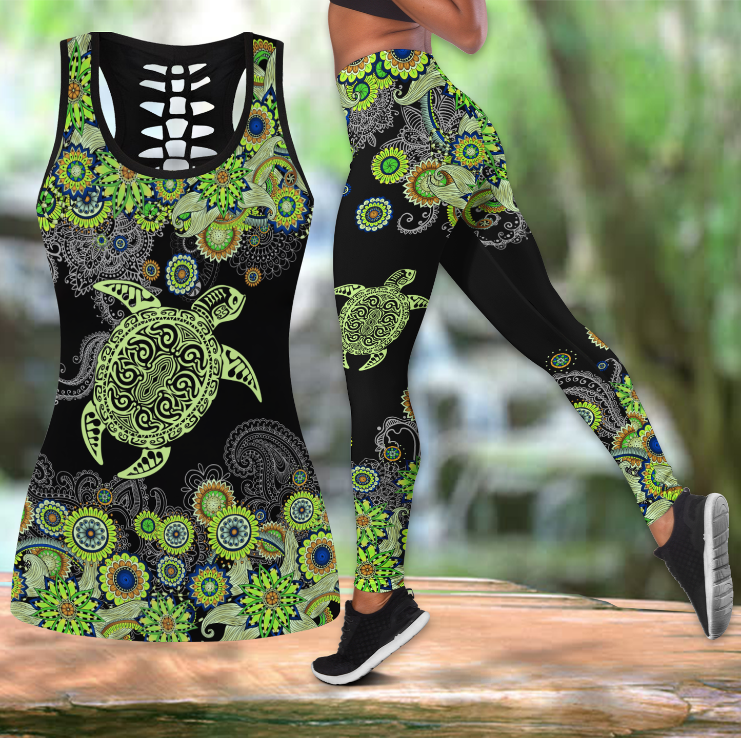 Green Sea Turtle Combo Tank + Legging JJW12102002