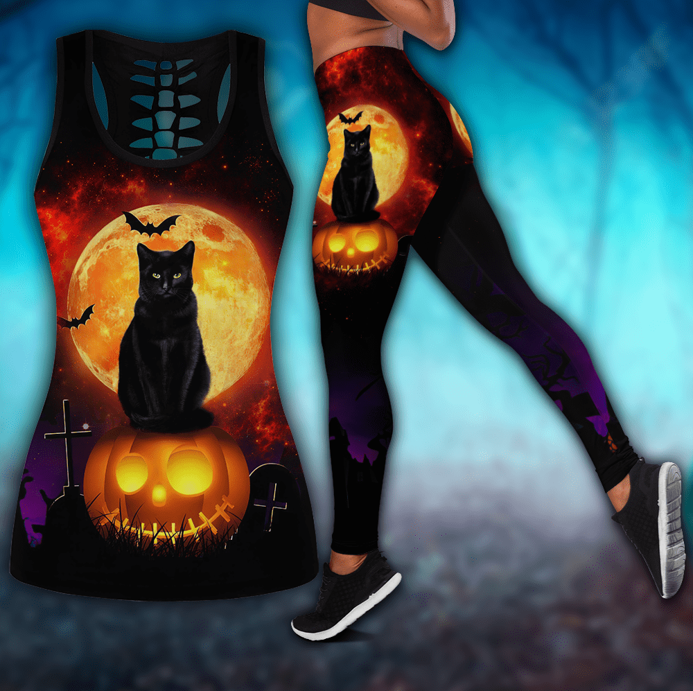 Halloween Black Cat Combo Outfit For Women AM072084-LAM