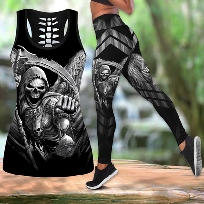 The Grim Reaper Skull Tattoo Combo Legging + Tank
