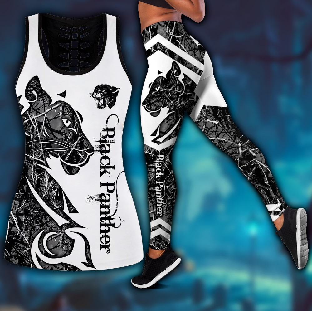 Black Panther Dark Tattoo Combo Tank + Legging AM092009