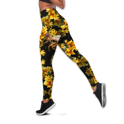 Love Bee Mandala Combo Tank + Legging Pi13062001-Apparel-MP-S-S-Vibe Cosy™