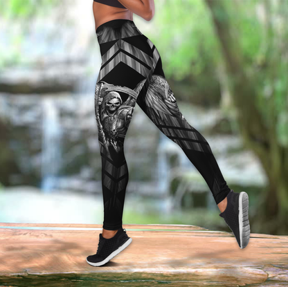 The Grim Reaper Skull Tattoo Combo Legging + Tank