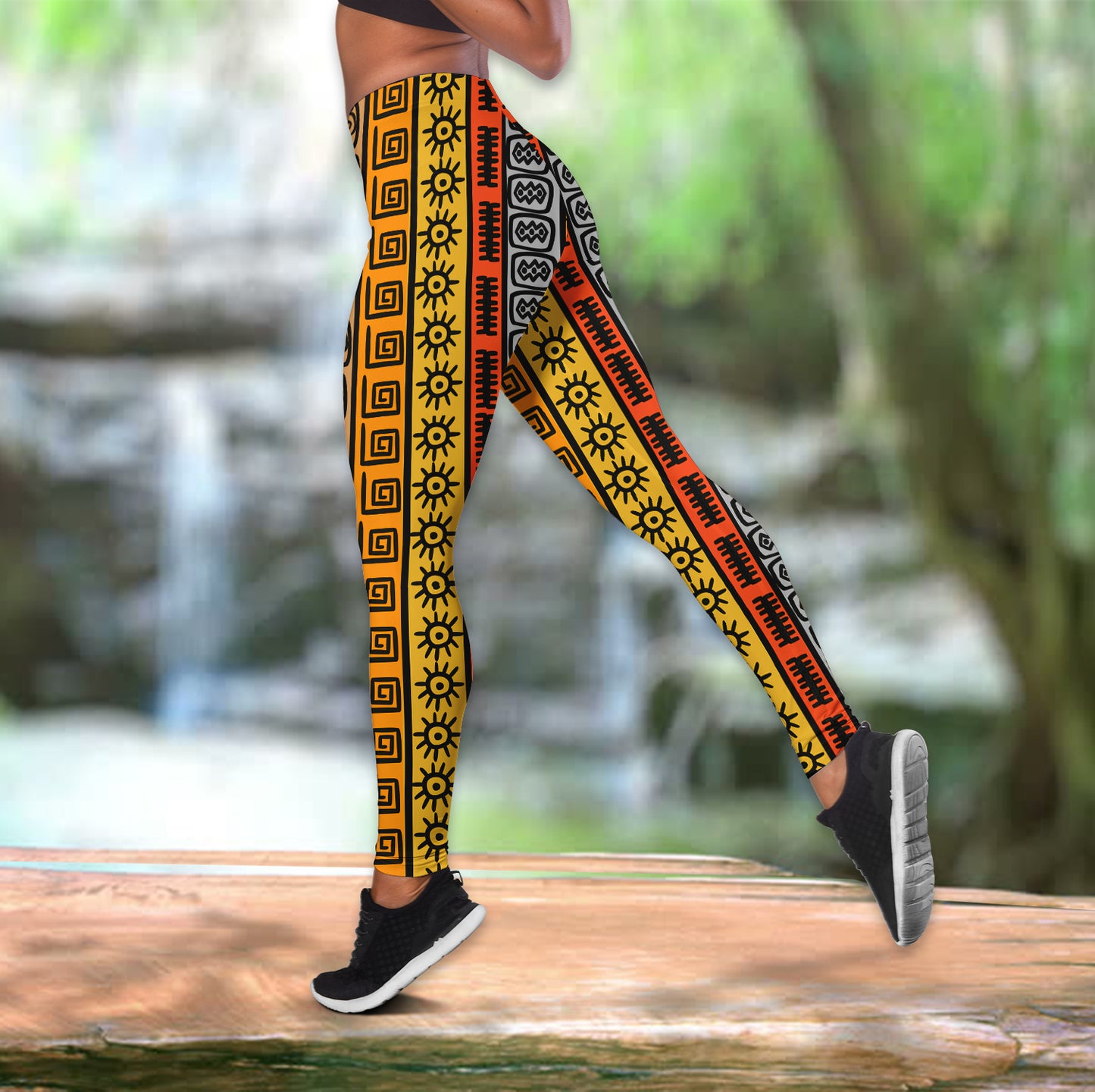 African culture leggings + hollow tank combo HAC090608-Apparel-HG-S-No tank-Vibe Cosy™