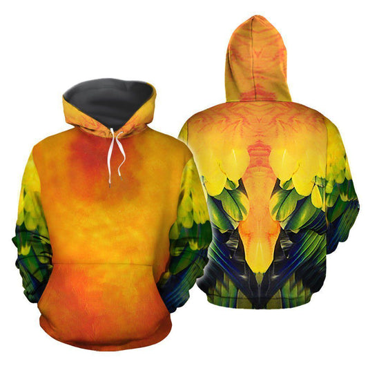 Love Parrot 3D All Over Printed Shirts For Men & Women-Apparel-HP Arts-Hoodie-S-Vibe Cosy™