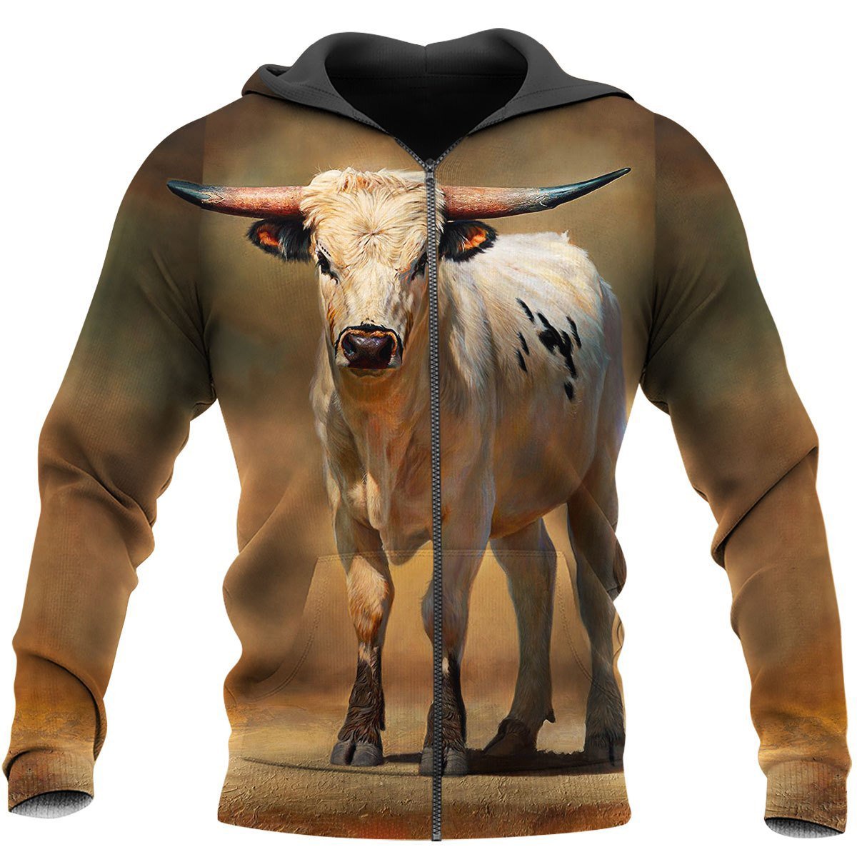 Love Cows 3D All Over Printed Shirts for Men and Women TT0110-Apparel-TT-Zipped Hoodie-S-Vibe Cosy™
