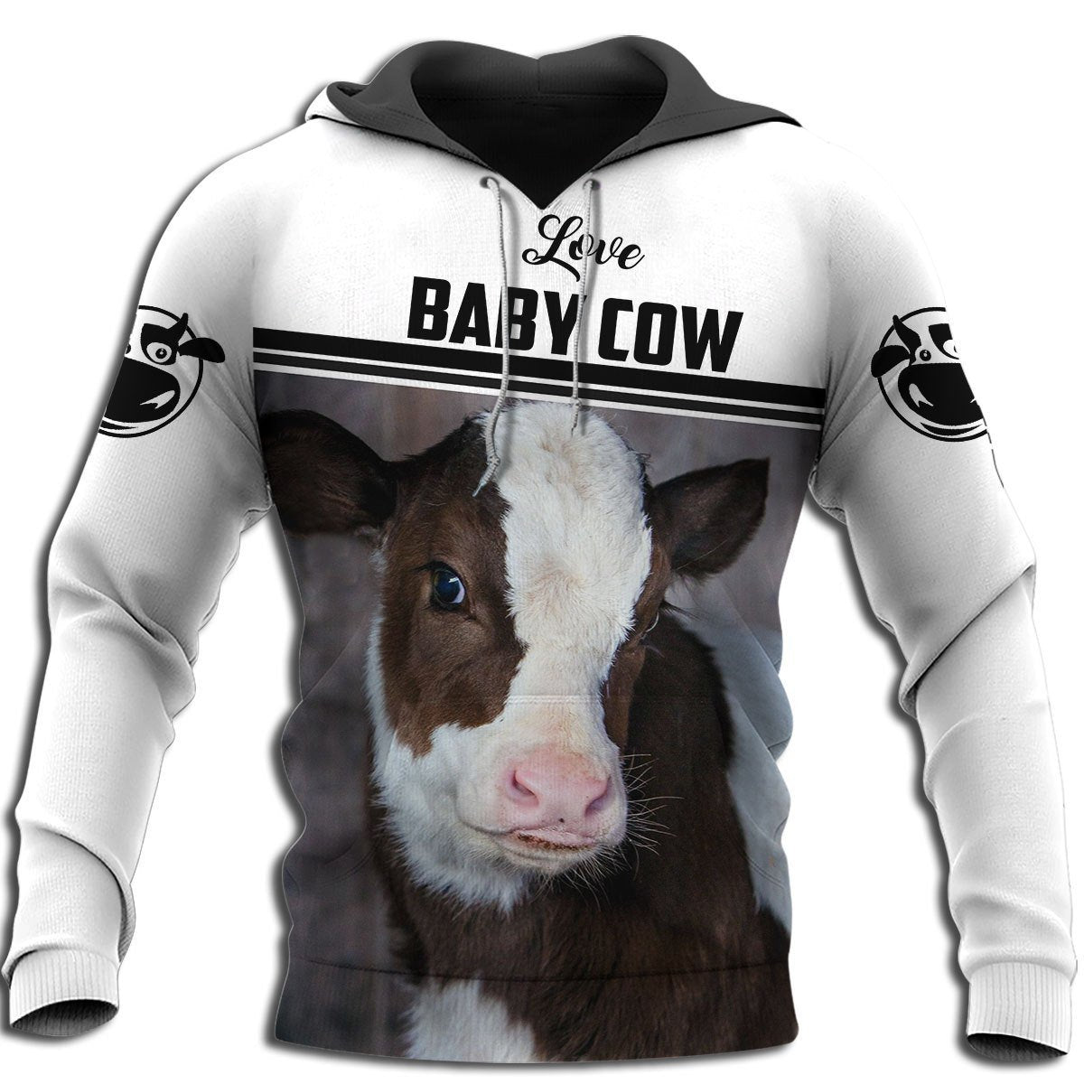 Love Cows 3D All Over Printed Shirts for Men and Women TT0113-Apparel-TT-Hoodie-S-Vibe Cosy™