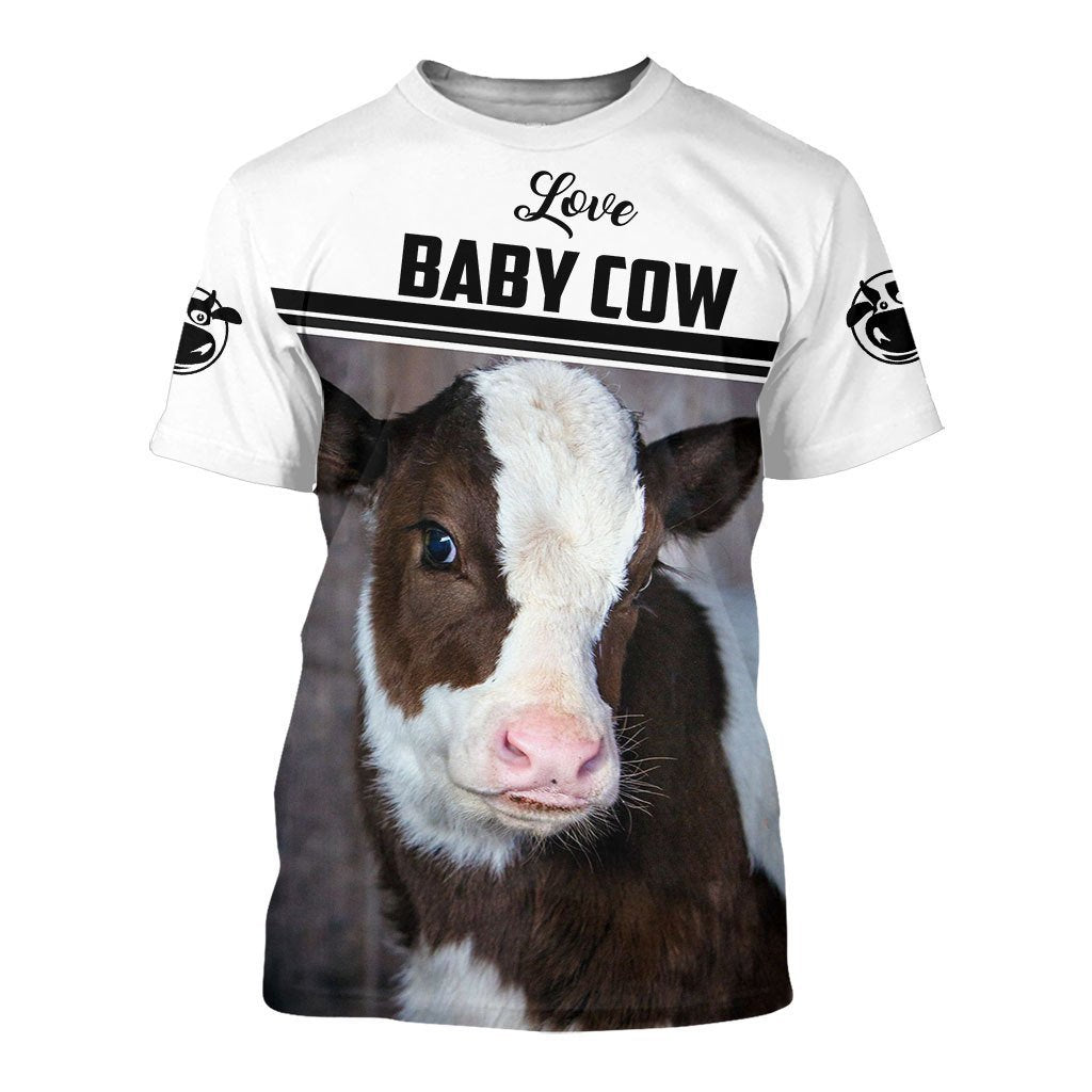 Love Cows 3D All Over Printed Shirts for Men and Women TT0113-Apparel-TT-T-Shirt-S-Vibe Cosy™