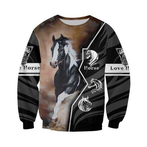 Beautiful Horse 3D All Over Printed shirt for Men and Women HR15-Apparel-NNK-Sweat Shirt-S-Vibe Cosy™