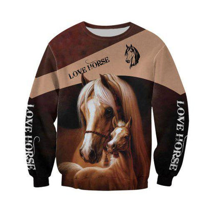 Love Arabian Horse 3D All over print for Men and Women shirt HR12-Apparel-NNK-Sweat Shirt-S-Vibe Cosy™