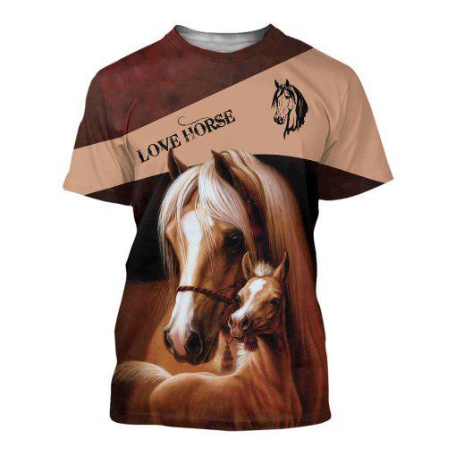 Love Arabian Horse 3D All over print for Men and Women shirt HR12-Apparel-NNK-T-Shirt-S-Vibe Cosy™