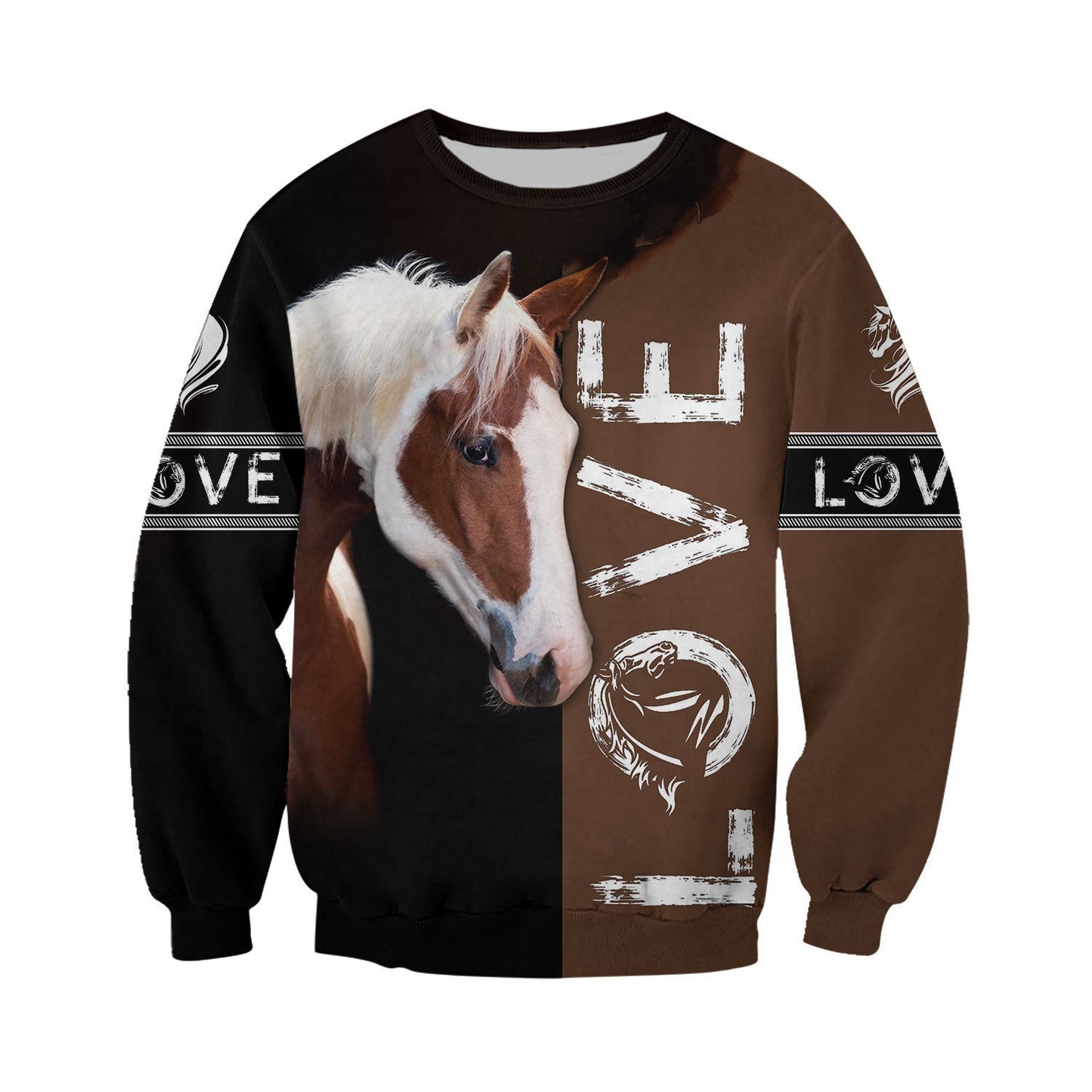 Love Horse 3D All over print for Men and Women shirt HR18-Apparel-NNK-Hoodie-S-Vibe Cosy™