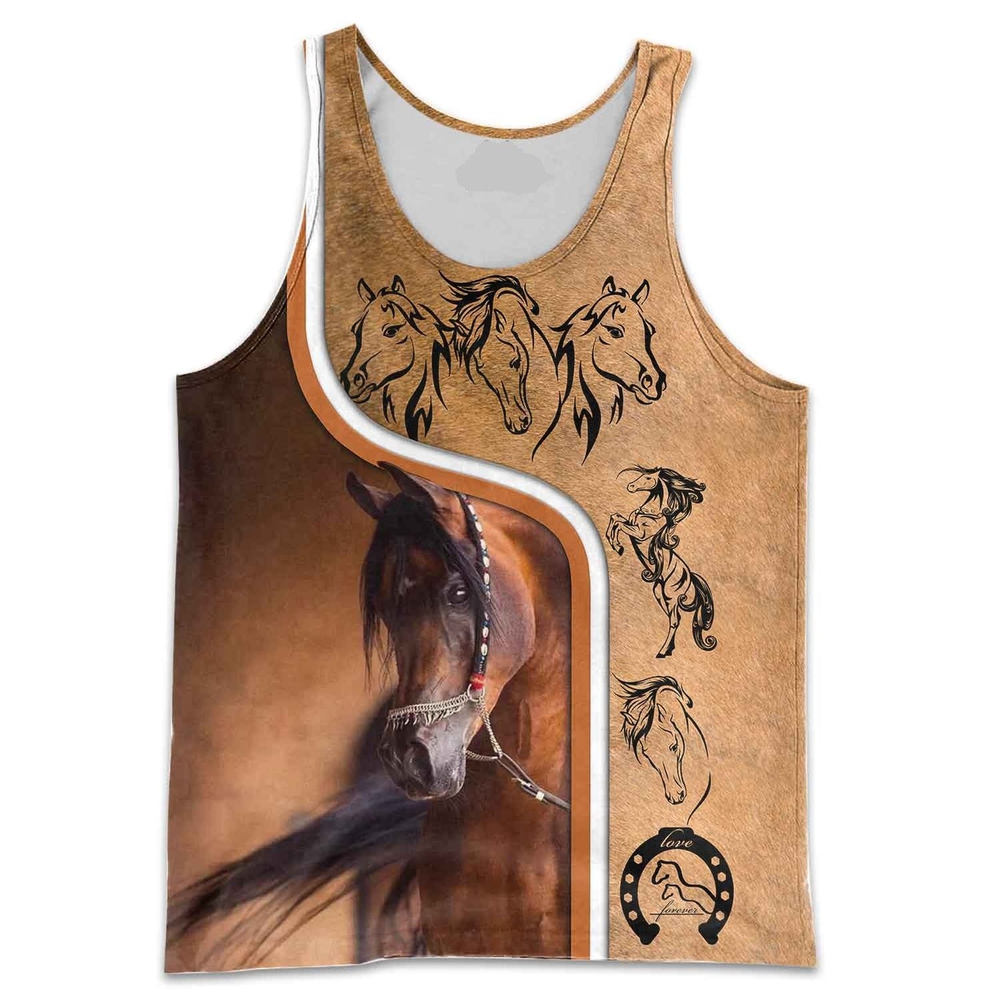 Premium Love Horse 3D All Over Printed Unisex Shirts