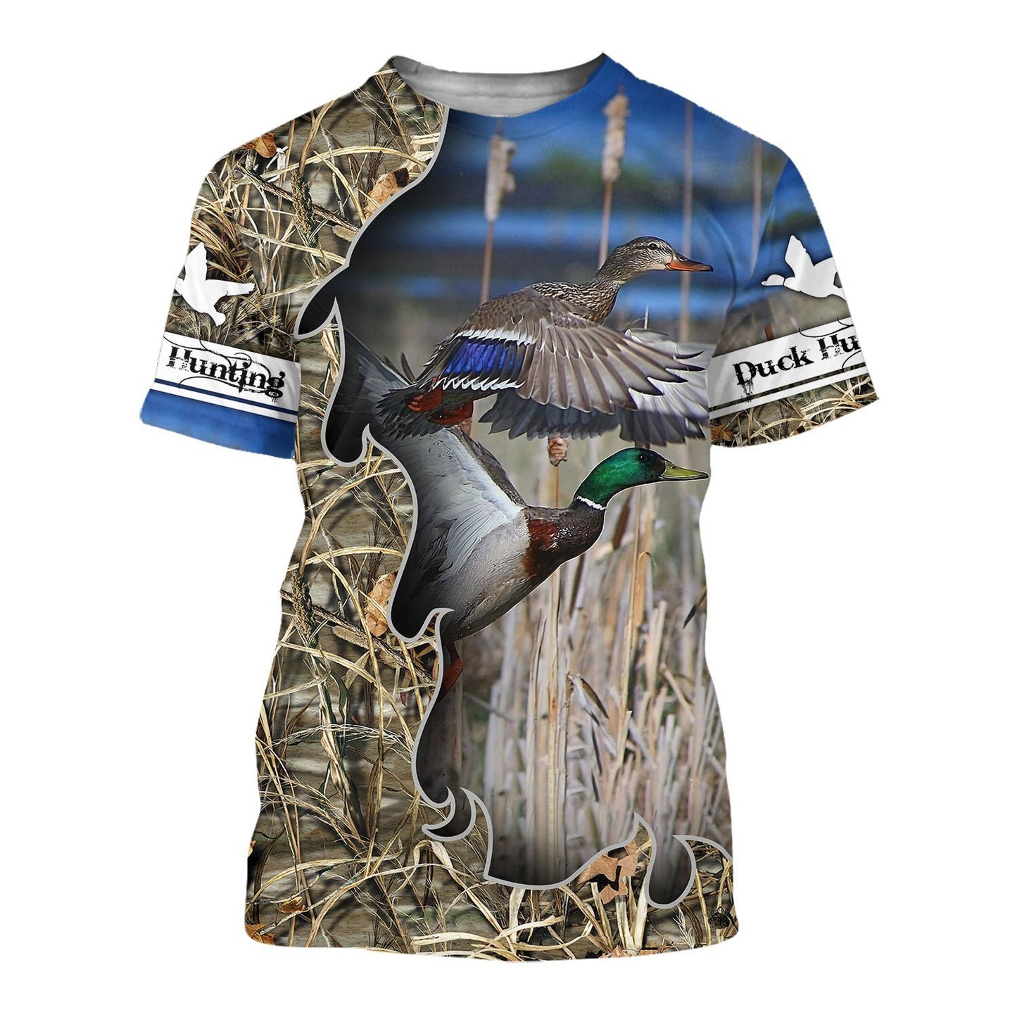 Mallard Duck Hunting 3D All Over Printed Shirts for Men and Women TT081106-Apparel-TT-T-Shirt-S-Vibe Cosy™