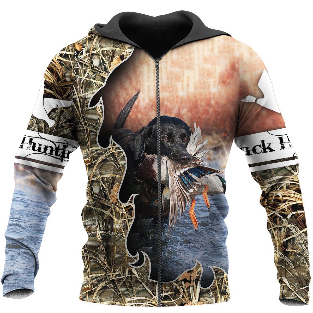 Mallard Duck Hunting 3D All Over Printed Shirts for Men and Women TT281001-Apparel-TT-Zipped Hoodie-S-Vibe Cosy™