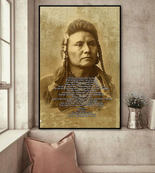 Native American 3D Printed Vertical Poster