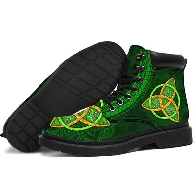 Irish Saint Patrick's Day Shamrock All Season Boots NM030307-Apparel-NM-US5 (EU38)-MEN'S ALL SEASON BOOTS-Vibe Cosy™