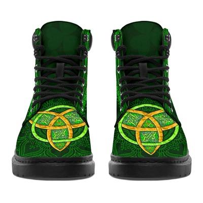Irish Saint Patrick's Day Shamrock All Season Boots NM030307-Apparel-NM-US5 (EU38)-MEN'S ALL SEASON BOOTS-Vibe Cosy™
