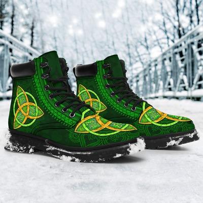 Irish Saint Patrick's Day Shamrock All Season Boots NM030307-Apparel-NM-US5 (EU38)-MEN'S ALL SEASON BOOTS-Vibe Cosy™