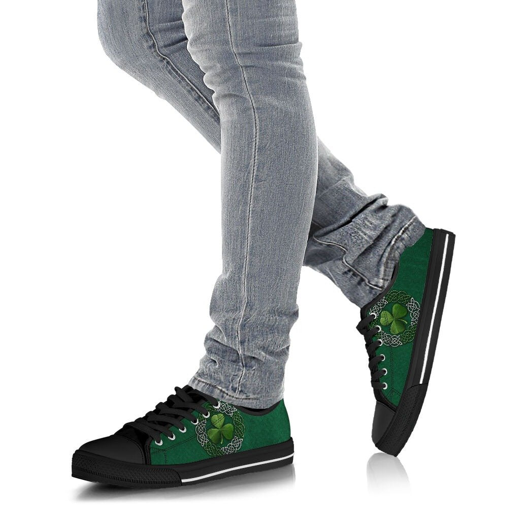 Irish Saint Patrick's Day Shamrock Low Top Shoes-Apparel-SUN-US7.5 (EU38)-Vibe Cosy™