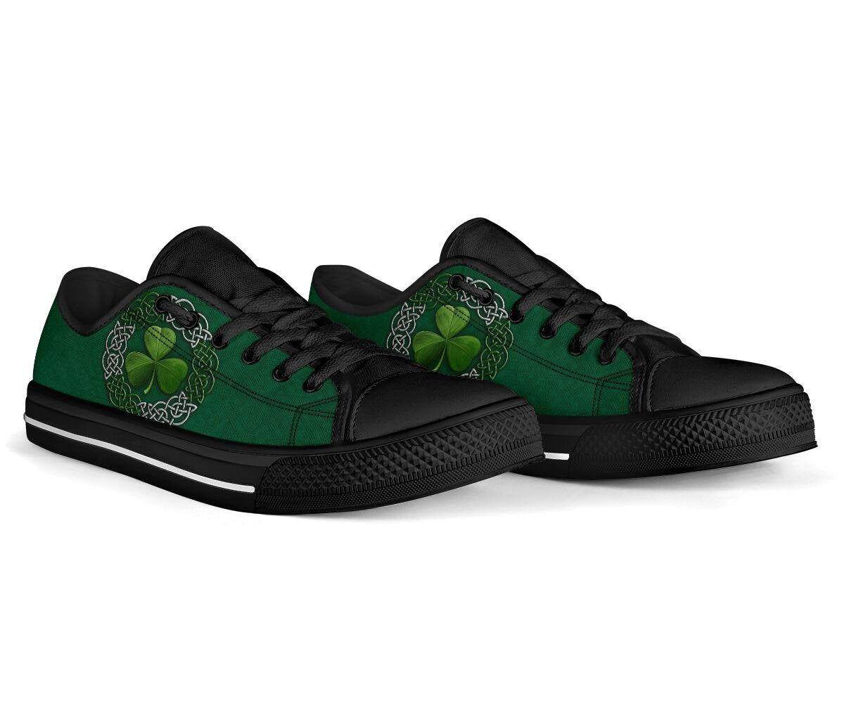 Irish Saint Patrick's Day Shamrock Low Top Shoes-Apparel-SUN-US8 (EU39)-Vibe Cosy™