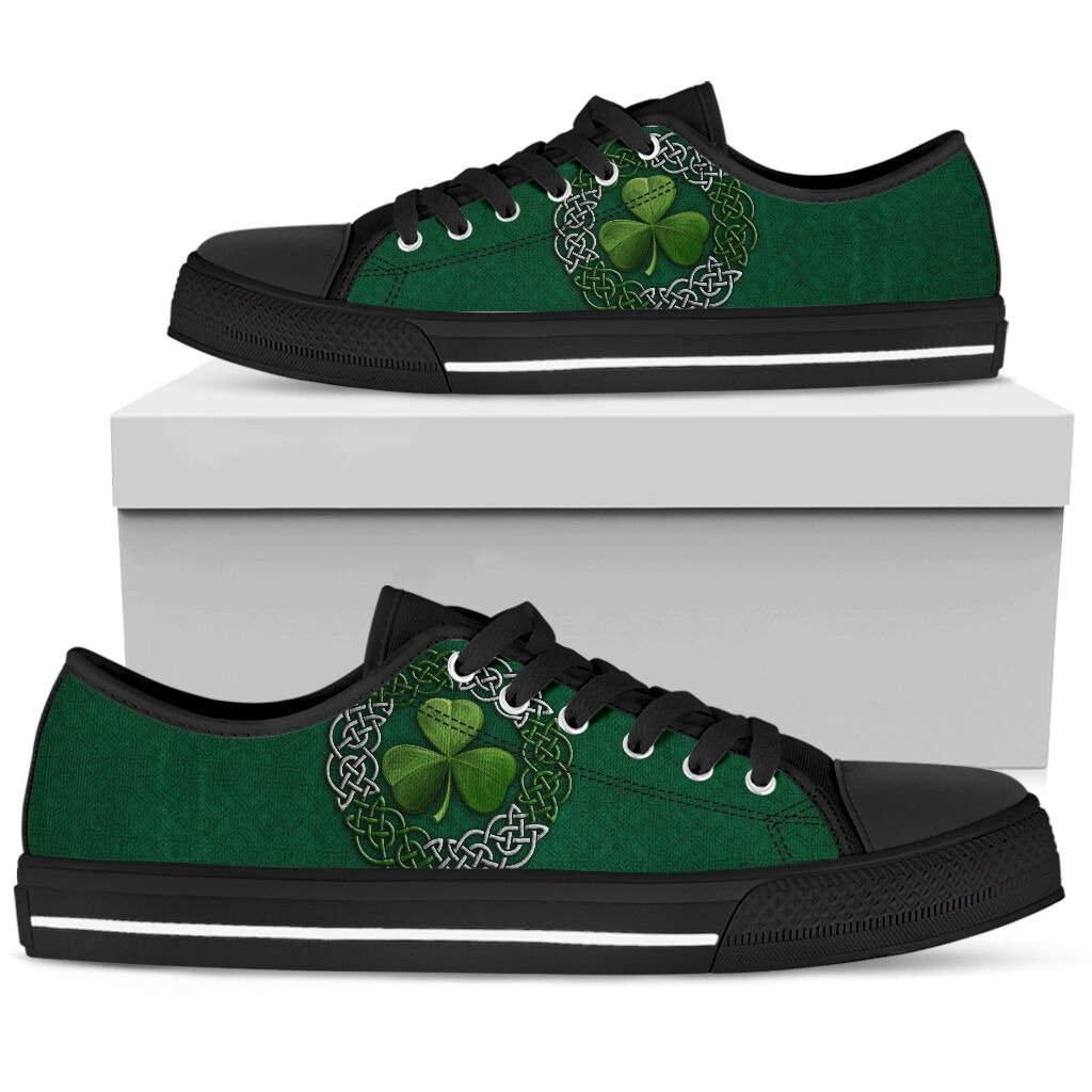 Irish Saint Patrick's Day Shamrock Low Top Shoes-Apparel-SUN-US10 (EU42)-Vibe Cosy™