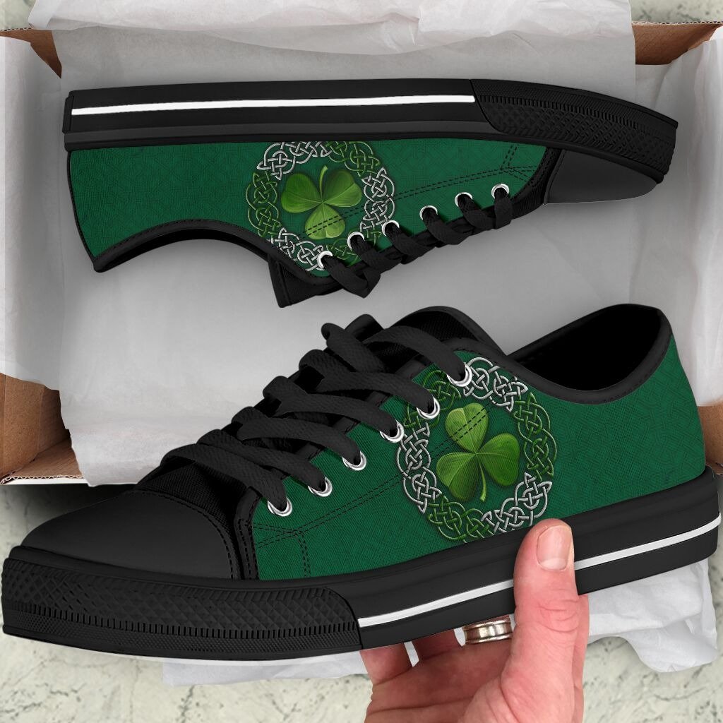 Irish Saint Patrick's Day Shamrock Low Top Shoes-Apparel-SUN-US11 (EU44)-Vibe Cosy™