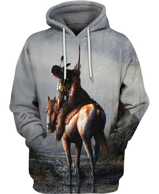 3D All Over Print Horse Hoodie NM120802-Apparel-NM-Hoodie-S-Vibe Cosy™