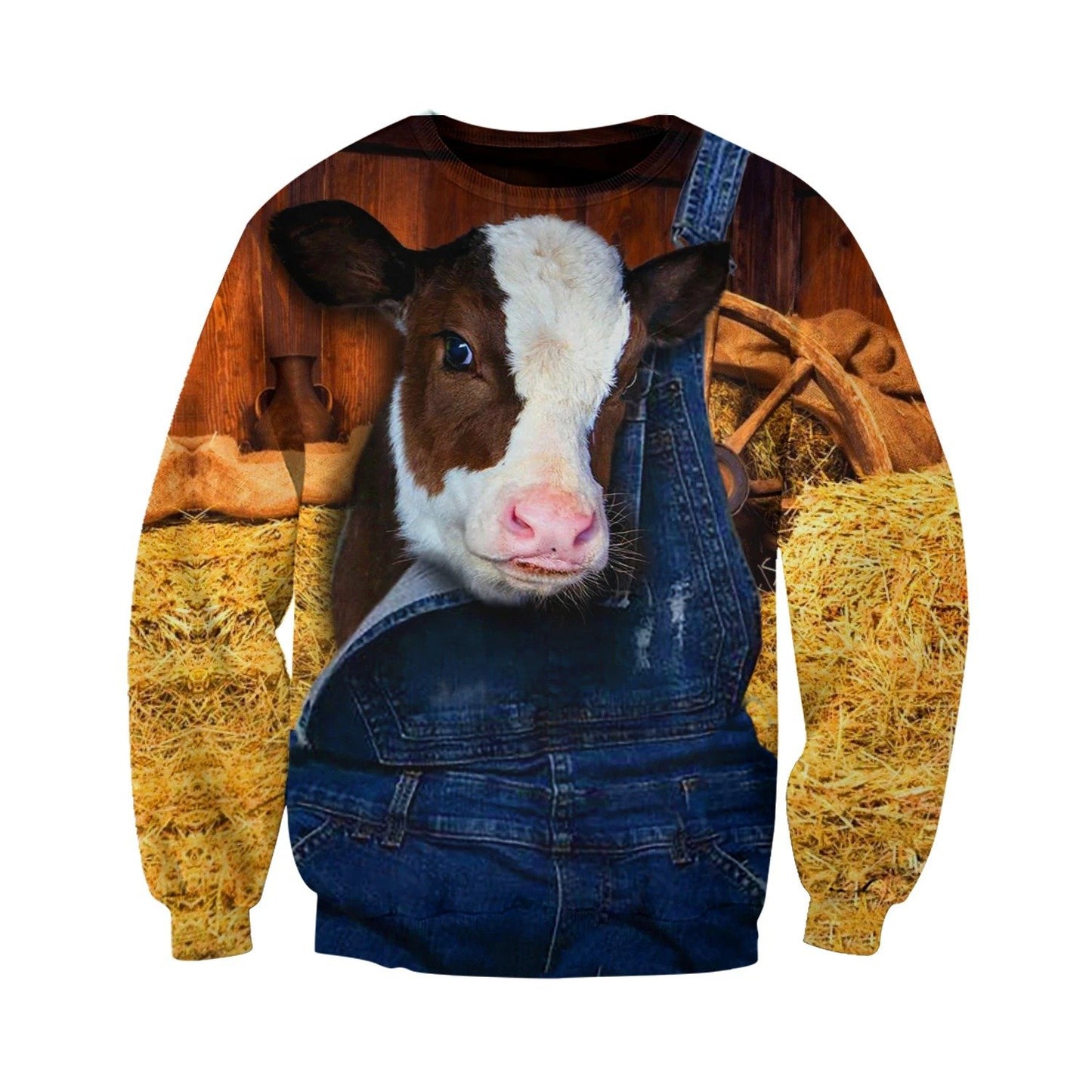 Cow Hoodie T-Shirt Sweatshirt for Men and Women NM121112-Apparel-NM-Sweater-S-Vibe Cosy™