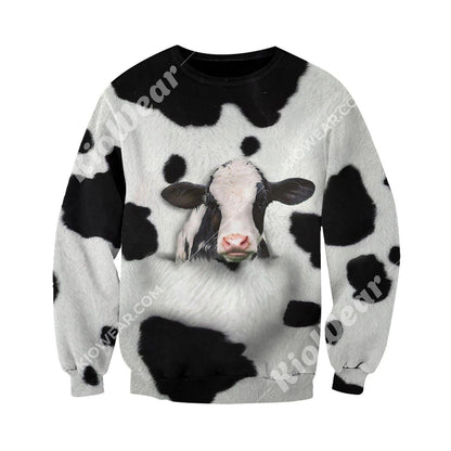 Lovely Dairy Cows Hoodie T-Shirt Sweatshirt for Men and Women NM121116-Apparel-NM-Sweater-S-Vibe Cosy™