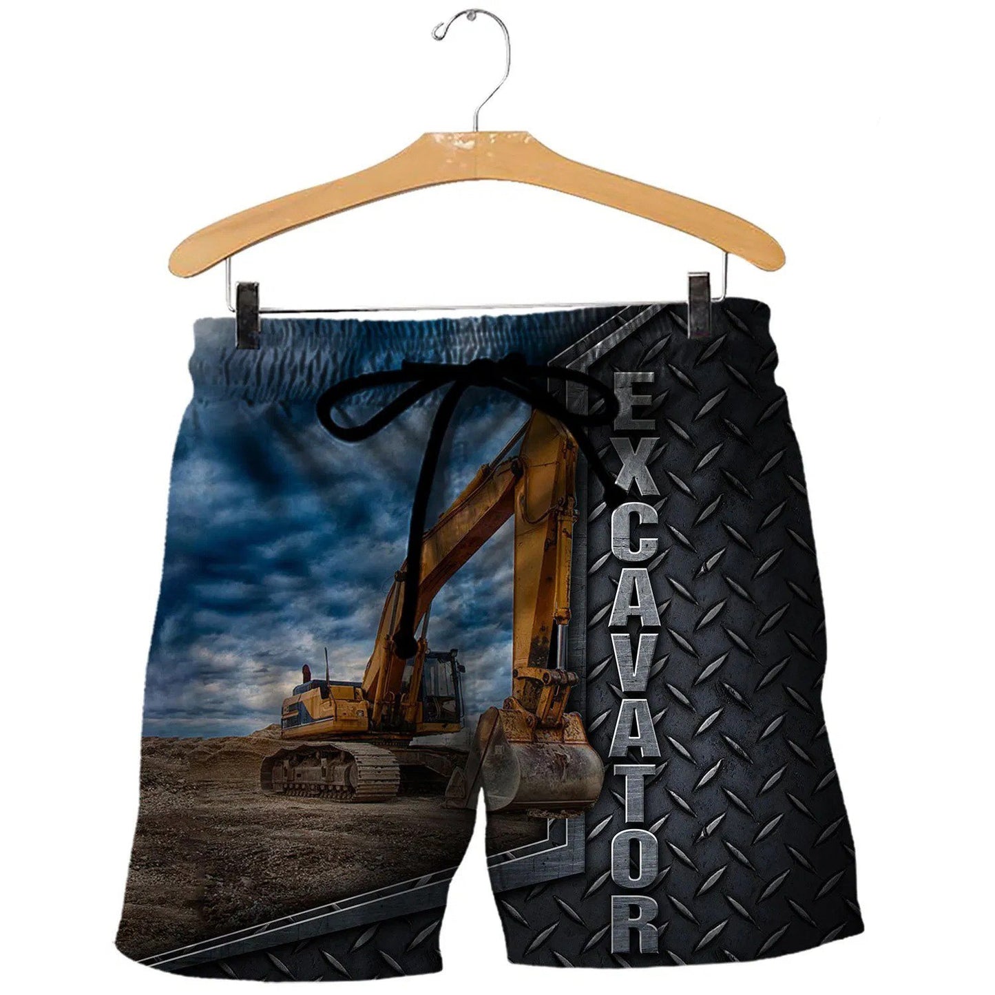 Excavator Heavy Equipment Hoodie T-Shirt Sweatshirt for Men and Women NM180204-Apparel-NM-Shorts-S-Vibe Cosy™