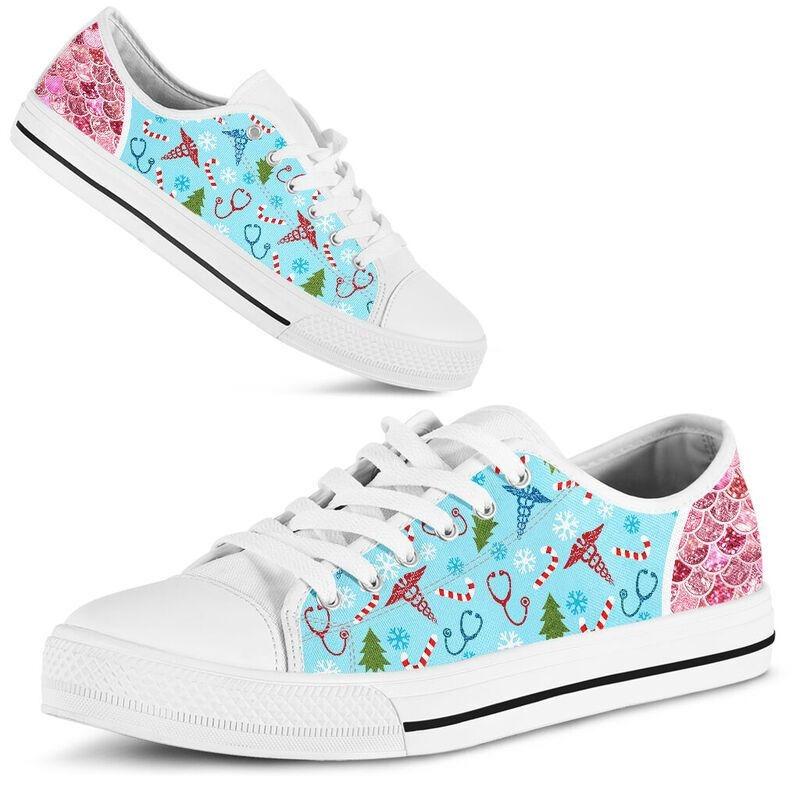 Nurse Funny Pattern Low Top Shoes NM180307-Apparel-NM-US5 (EU35)-Vibe Cosy™