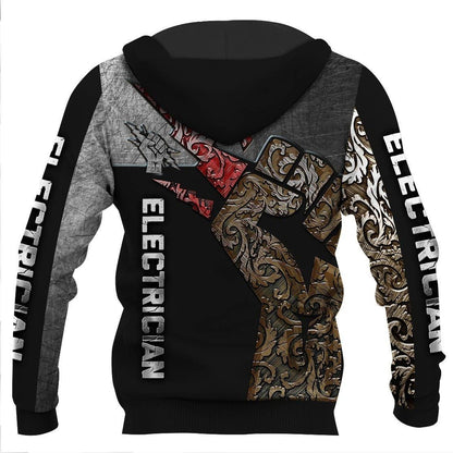 Electrician & Lineman Hoodie T Shirt Sweatshirt For Men and Women NM220308-Apparel-NM-Hoodie-S-Vibe Cosy™