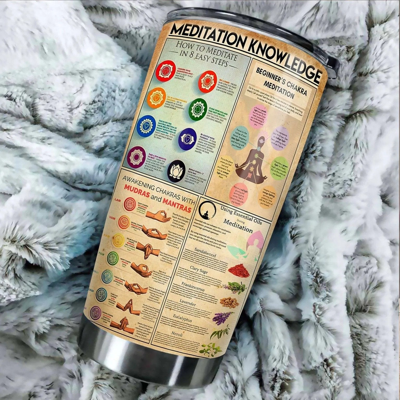 Mediation Knowledge Stainless Steel Tumbler 20 Oz NMT020319-Tumbler-NM-Vibe Cosy™
