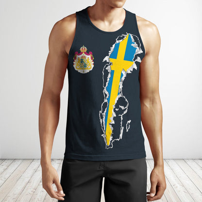 Sweden Forever Hoodie - Swedish Fish Version NNK 0221-Apparel-NNK-Tank Top-S-Vibe Cosy™
