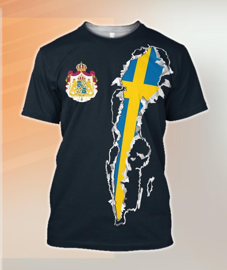 Sweden Forever Hoodie - Swedish Fish Version NNK 0221-Apparel-NNK-T-Shirt-S-Vibe Cosy™